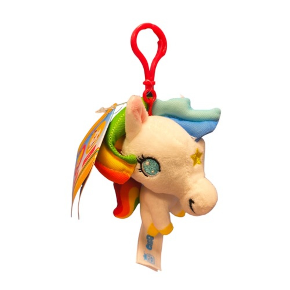 The Loyal Subjects Rainbow Brite - Starlite Unicorn 4" Plush Bag Clip